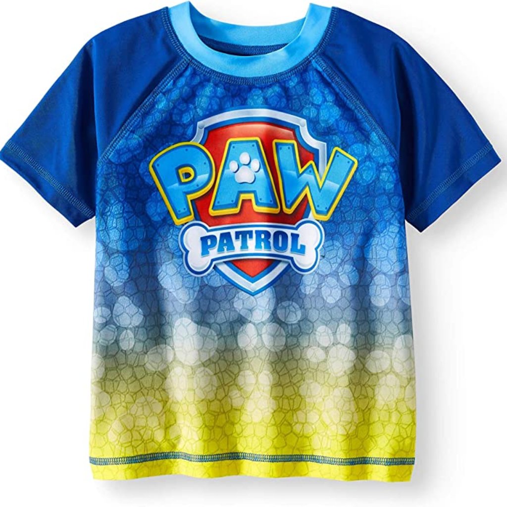 Paw Patrol Toddler Boys Blue Rash Guard - 2t Nwt